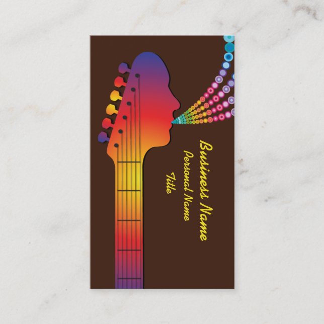 Musikindustrie-Visitenkarte Visitenkarte (Vorderseite)