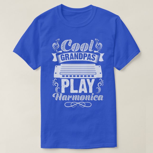 Musikinstrument für Mund-Organ Cool Grandpas Pl T-Shirt (Design vorne)