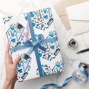 Musikinstrument Geschenkpapier