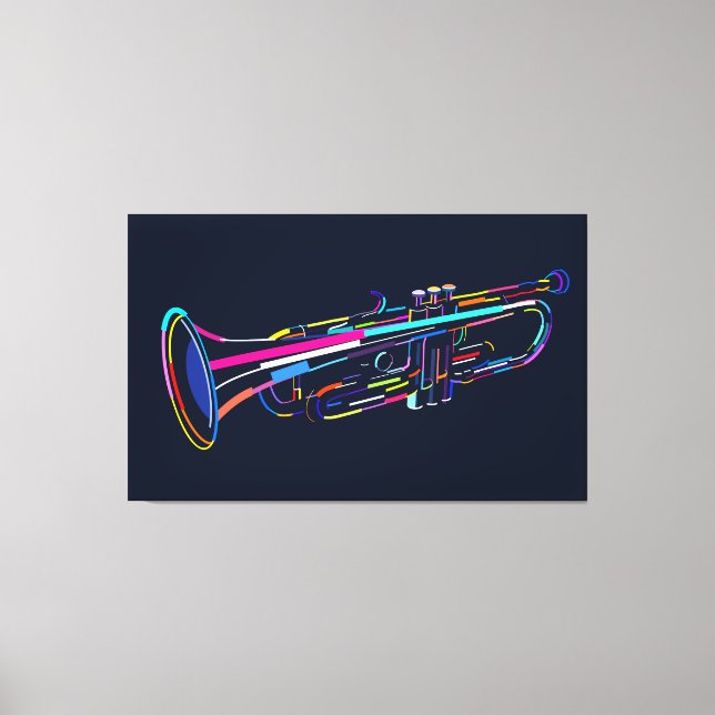 Musikinstrument Leinwanddruck (Vorderseite)