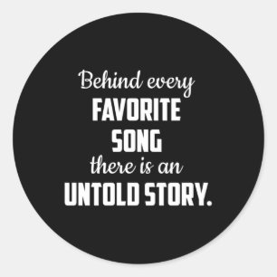 Musikinstrument Musical Musical Musician Sound Ges Runder Aufkleber