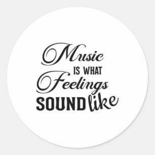 Musikinstrument Musical Musician Sound Lover Gesch Runder Aufkleber