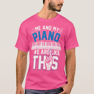 Musikinstrument Musik Geschenke Pianist Klavier T-Shirt