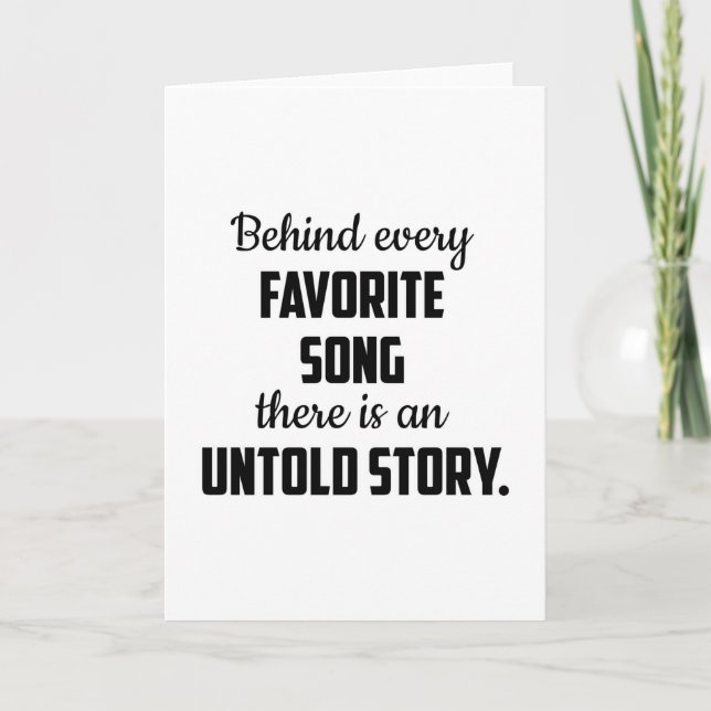 Musikinstrument Musiker Musik Musik Jazz Geschenk Karte (Vorderseite)