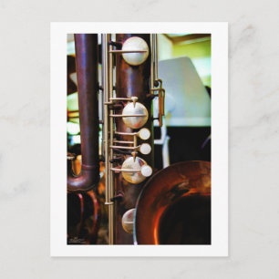 Musikinstrument Postkarte
