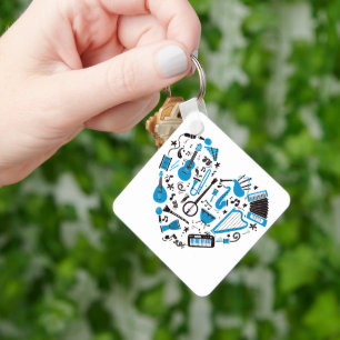 Musikinstrument Schlüsselanhänger
