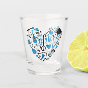 Musikinstrument Schnapsglas