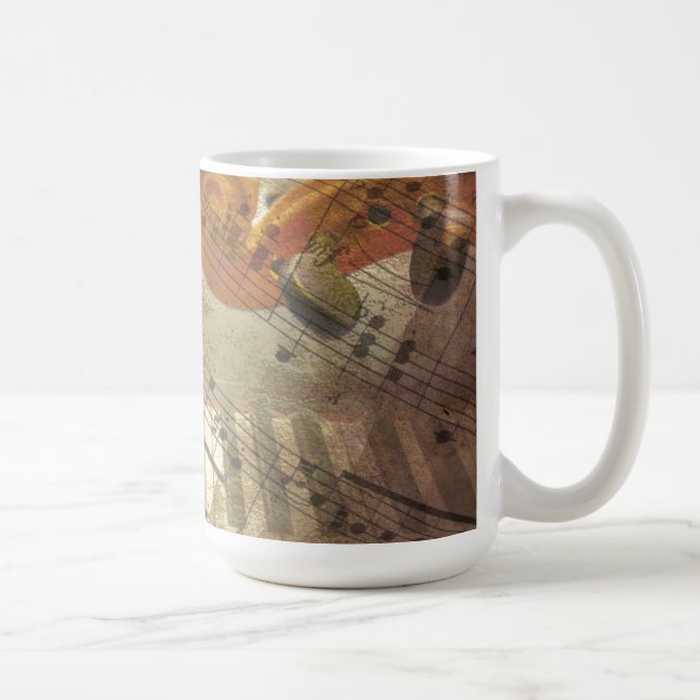 Musikinstrument-Tasse Kaffeetasse (Rechts)