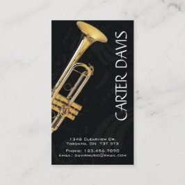 Musikinstrument - Trompete Visitenkarte