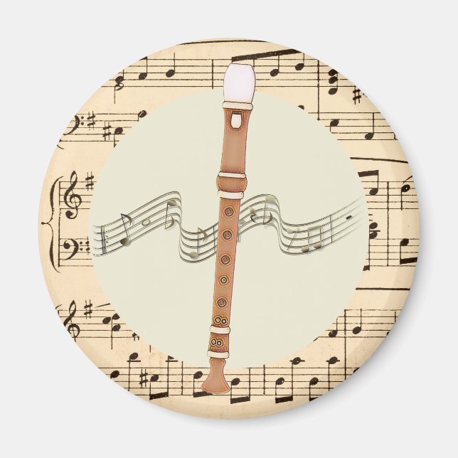Musikinstrument und Blatt-Musikmagazin Magnet (Vorne)