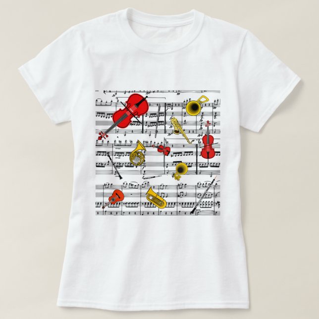 Musikinstrumente copy.pdf T-Shirt (Design vorne)