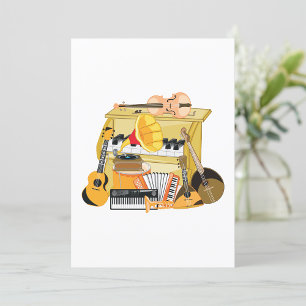 Musikinstrumente Einladung