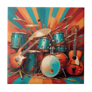 Musikinstrumente Fliese