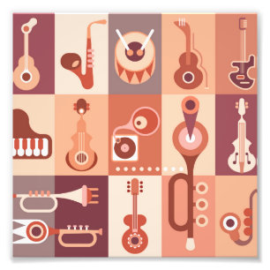 Musikinstrumente Fotodruck