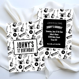 Musikinstrumente Geburtstag Einladung