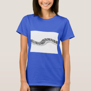 Musikinstrumente Keyboard Klavier Noten Kunst T-Shirt