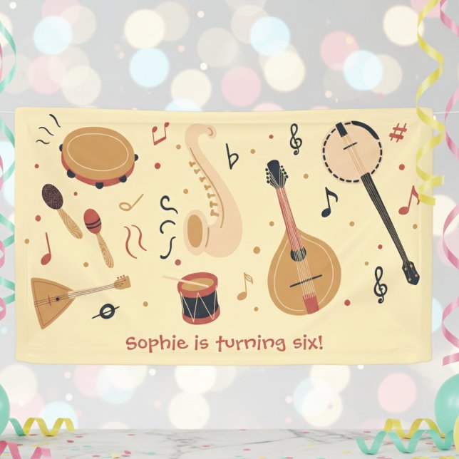 Musikinstrumente Kindergeburtstag Banner (Von Creator hochgeladen)