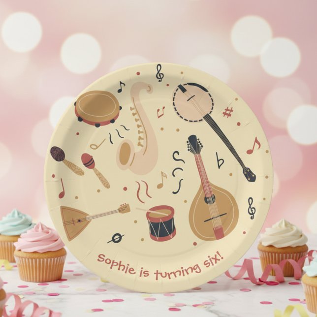 Musikinstrumente Kindergeburtstag Pappteller (Von Creator hochgeladen)