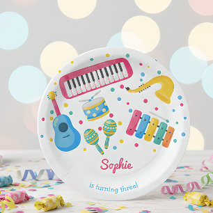 Musikinstrumente Kindergeburtstag Pappteller