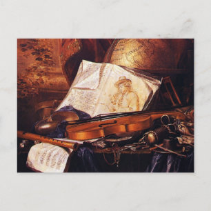 Musikinstrumente Malerei Geschenke Postkarte