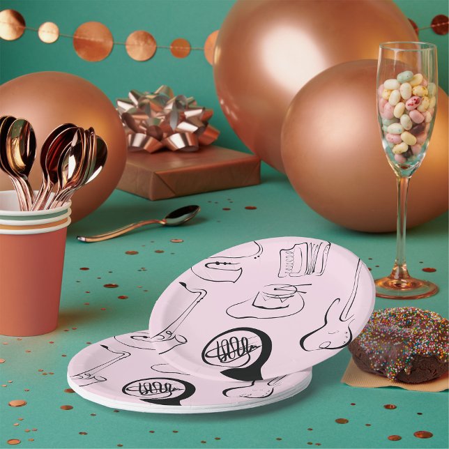 Musikinstrumente Pappteller (Von Creator hochgeladen)