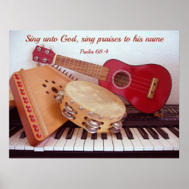 Musikinstrumente Poster