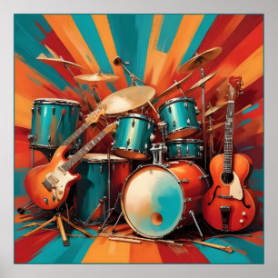 Musikinstrumente Poster