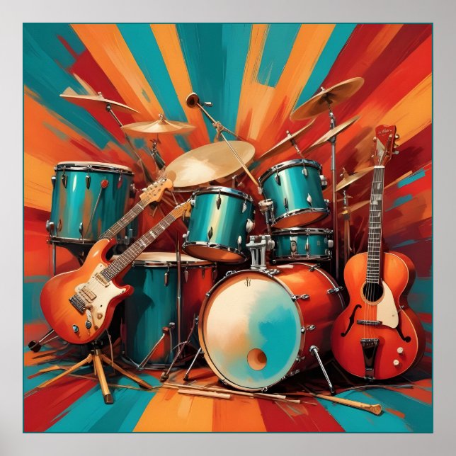 Musikinstrumente Poster (Vorne)