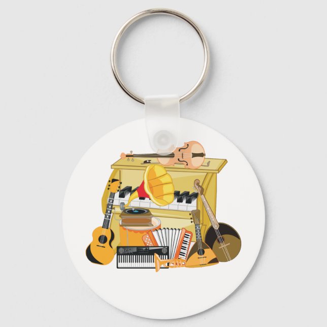Musikinstrumente Schlüsselanhänger (Vorderseite)