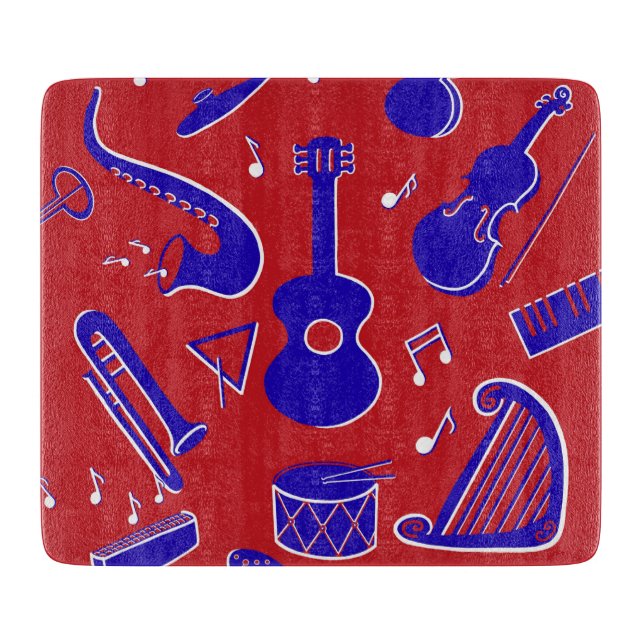 Musikinstrumente Schneidebrett (Vorderseite)