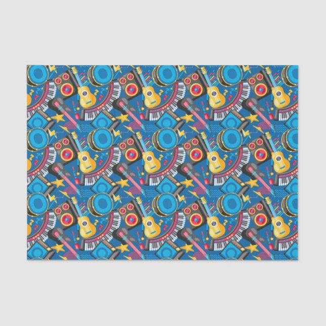 Musikinstrumente Seidenpapier (Vorderseite)