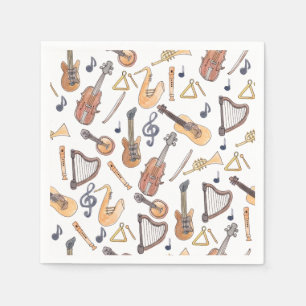 Musikinstrumente Serviette