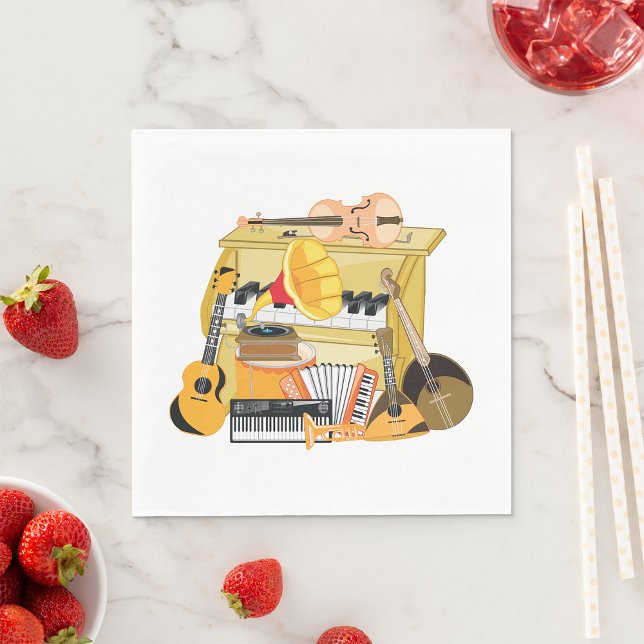 Musikinstrumente Serviette (Von Creator hochgeladen)