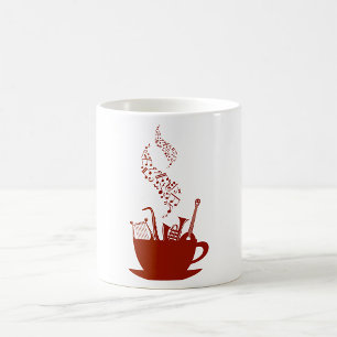 Musikinstrumente Und Noten Tasse