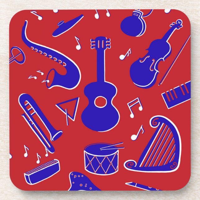 Musikinstrumente Untersetzer (Vorderseite)