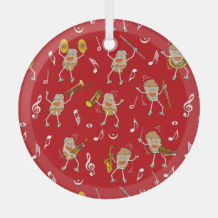 Musikinstrumentenrock Ornament Aus Glas