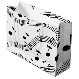 Musikinstrumentklänge gemustert große geschenktüte