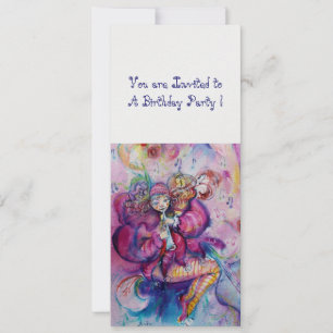 MUSIKKALISIERUNG, rosa blau, weißes Eis metallisch Einladung