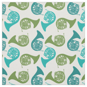 Musikkapelle "French Horn Instrument" Stoff