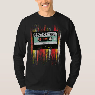 Musikkassette Best of 1975 Vintager Geburtstag Geb T-Shirt
