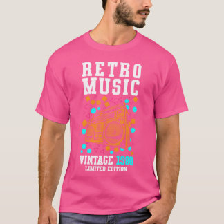 Musikkassette Jahr Audio Mädchen T-Shirt