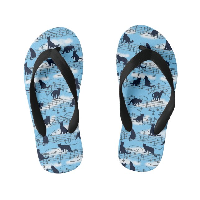 Musikkätzchen Kinderbadesandalen (Fußbett)