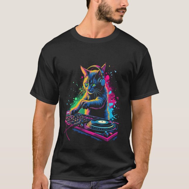 Musikkatze T-Shirt (Vorderseite)