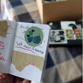 Musikklasse Französisch Horn Band Runder Aufkleber