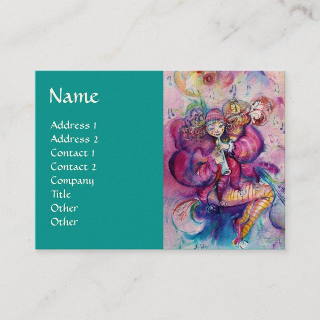 MUSIKKLOWN VISITENKARTE (Vorderseite)