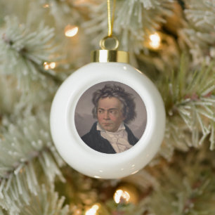 Musikkomponist Maestro Ludwig Beethoven Symphonie Keramik Kugel-Ornament