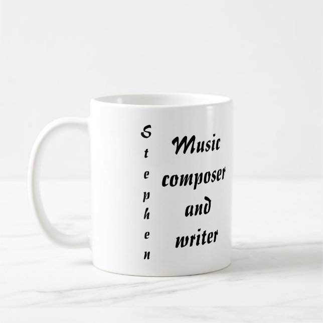 Musikkomponist und Schriftsteller Tasse (Links)