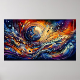 Musikkomposition - lyrisch abstraktes Stück 05 Poster
