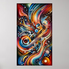 Musikkomposition - lyrisch abstraktes Stück 12 Poster