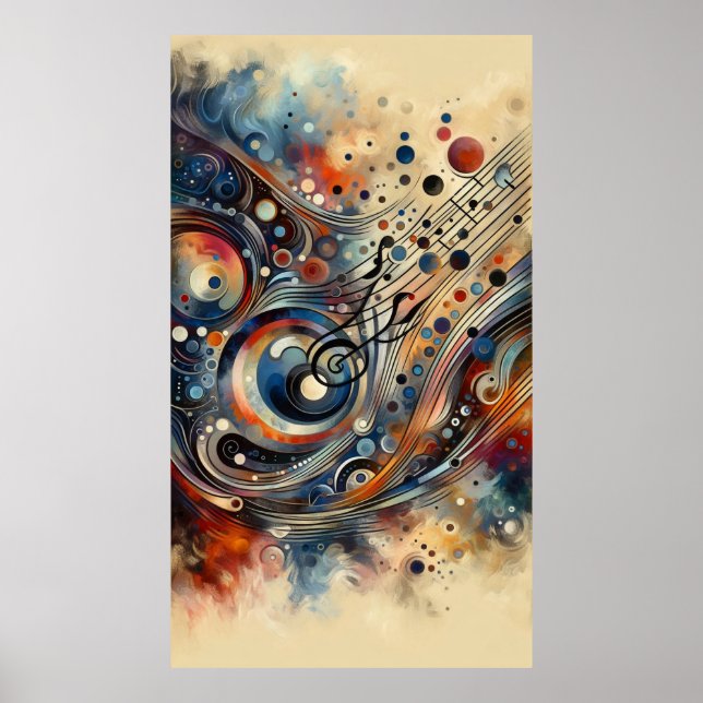 Musikkomposition - lyrisch abstraktes Stück 14 Poster (Vorne)